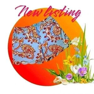 JM Laughlin Scalloped Leg Shorts, Mid rise Womens size 10